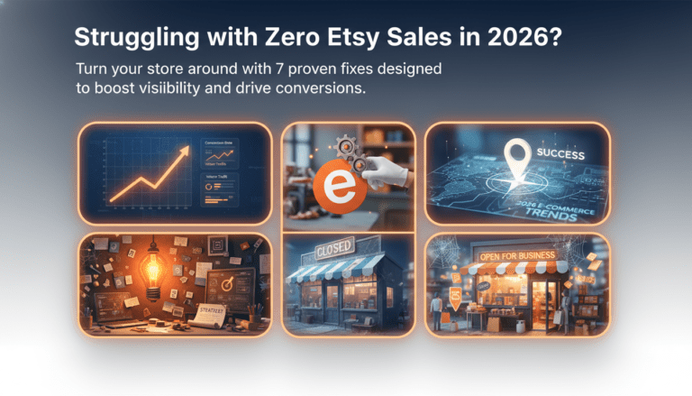 Struggling with zero Etsy sales in 2026? Seven proven fixes to boost visibility and drive conversions
