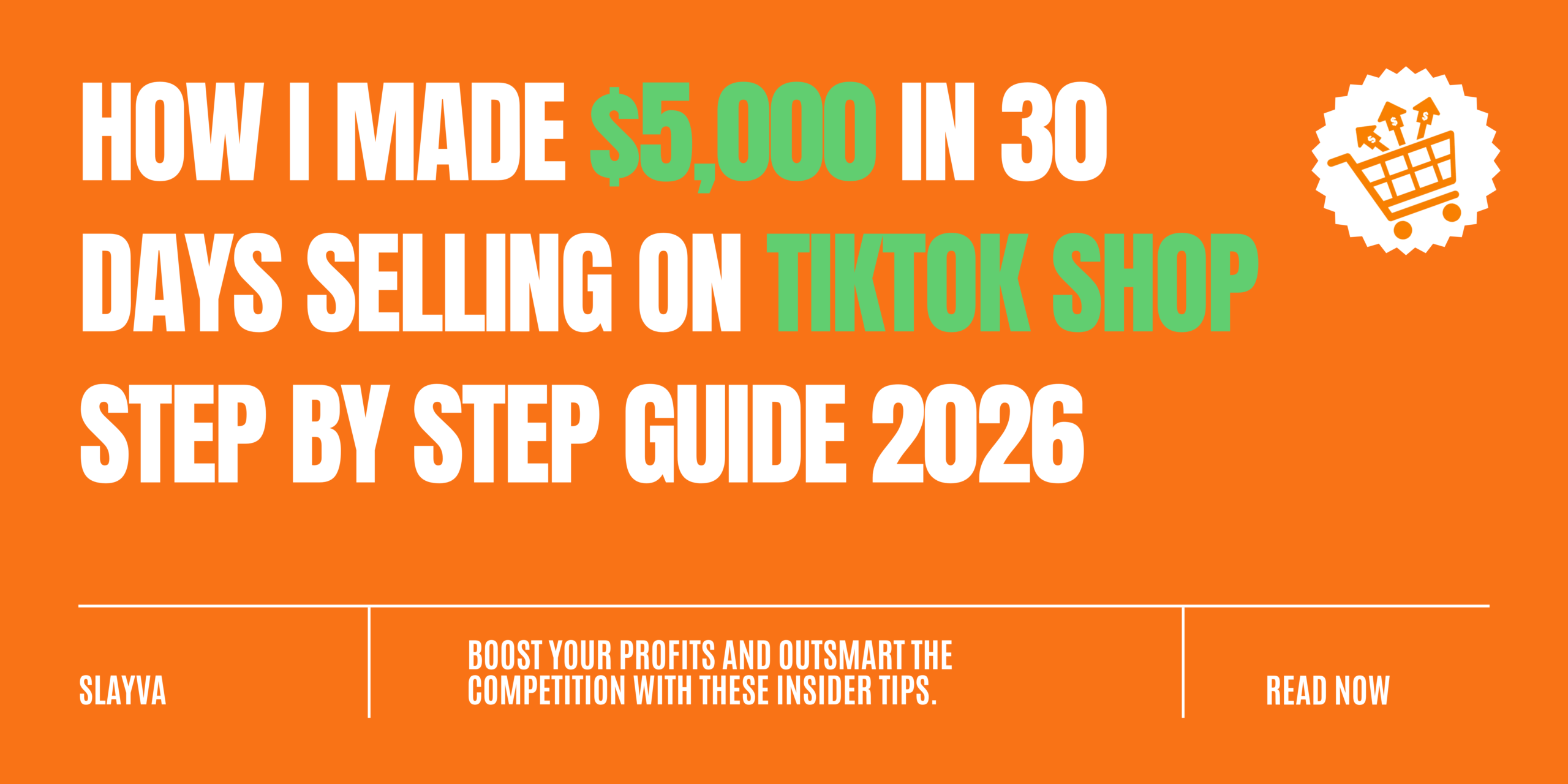 How I Made $5,000 in 30 Days Selling on TikTok Shop Step by Step Guide 2026
