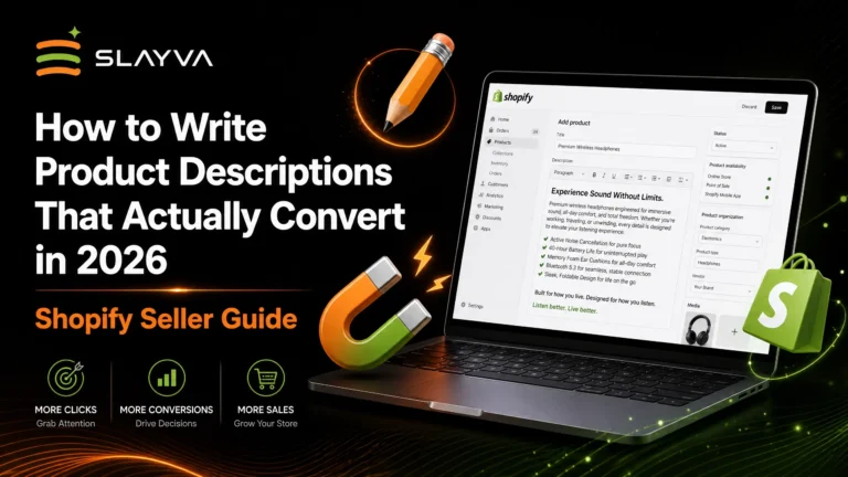 Product descriptions that convert.