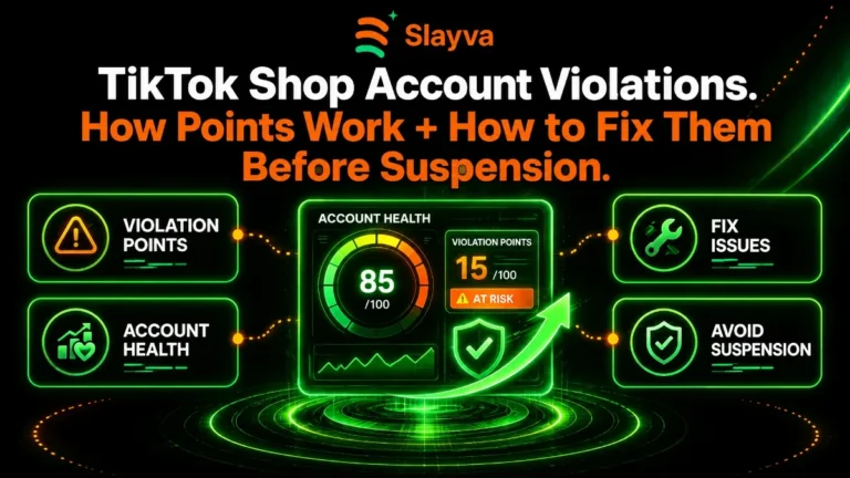TikTok Shop account violations: violation points, Account Health Rating, fixing issues and avoiding suspension