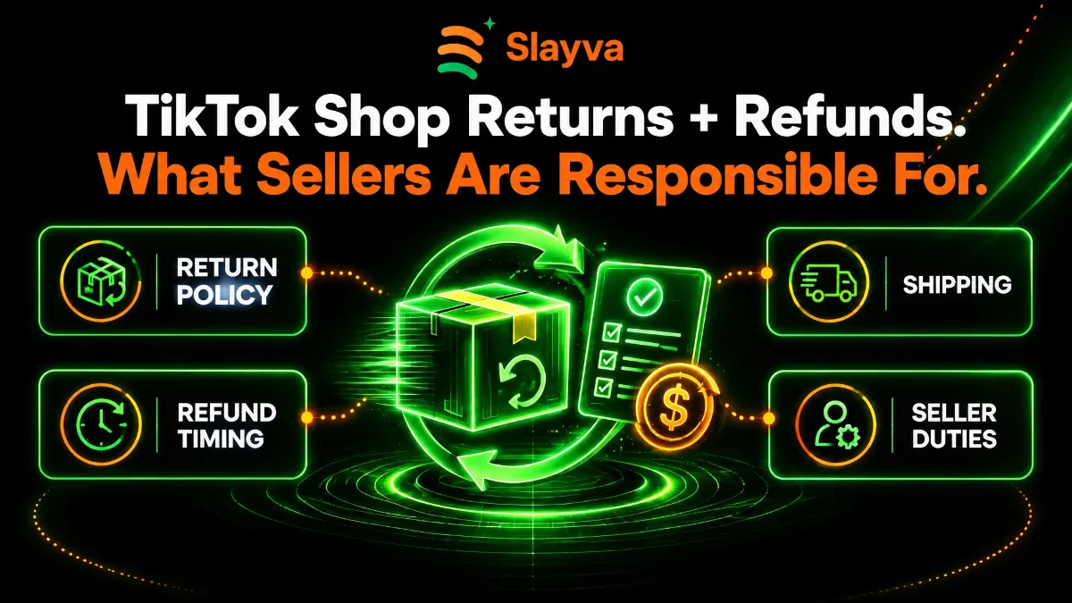 TikTok Shop return policy for sellers: returns and refunds, return policy, refund timing, shipping and seller duties