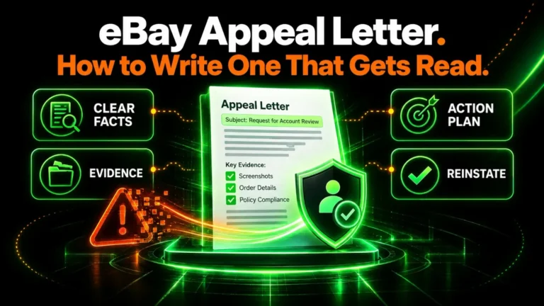 eBay appeal letter: how to write one that gets read, with clear facts, evidence and an action plan