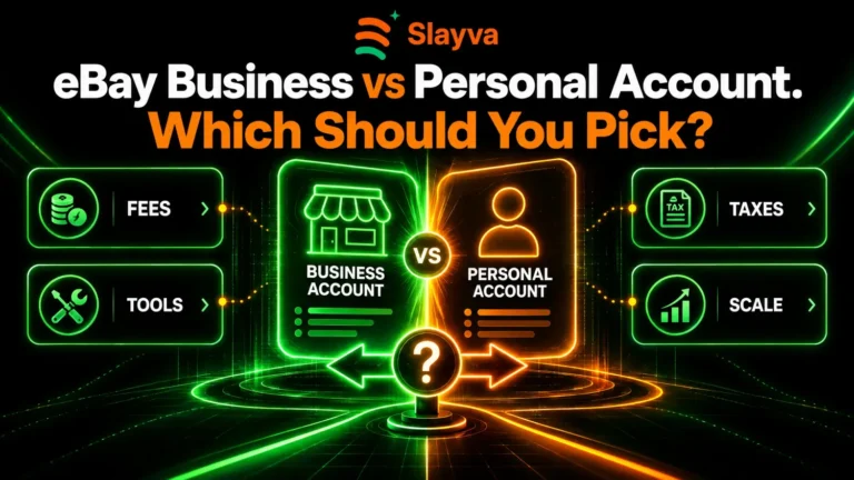 eBay business account vs personal account: which should you pick? Fees, tools, taxes and scale